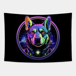 Blue Heeler Australian Cattle Dog Cosmic Space Dogs Galaxy Astronaut Tapestry