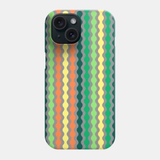 Yellow, Orange, Dark green | Formas coloridas lineales | Linear colorful shapes | 線形のカラフルな形 | Formes colorées linéaires | Lineare bunte Formen | Forme colorate lineari Phone Case