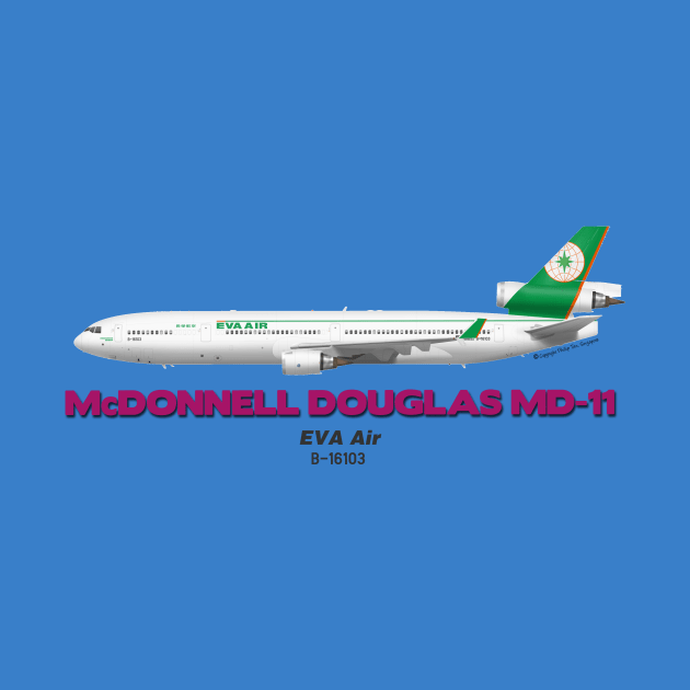 McDonnell Douglas MD-11 - EVA Air by TheArtofFlying