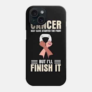 Supportive I'll finish cancer Phone Case