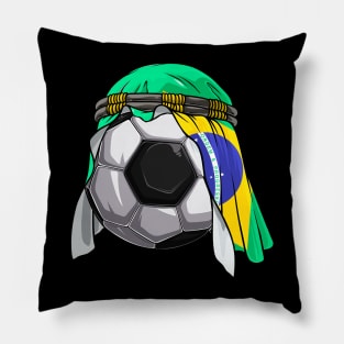 Brazil Soccer 2022 Arab Keffiyeh for Brazil Football Fans Pillow