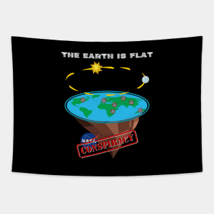 The earth is flat fashion design Tapestry