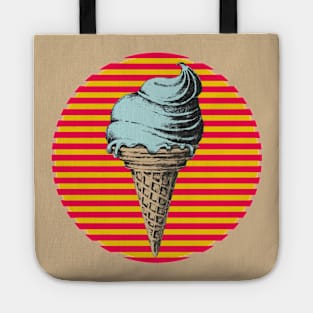 Blueberry Ice Cream Ice Cream Cone Ice Cream Lover Holiday Retro Style Gift Japanese Style Art Tote