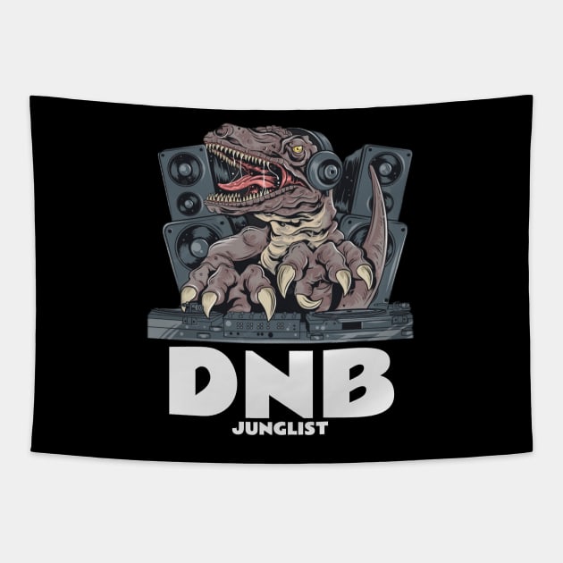 DNB - Junglist T.Rex Dj Tapestry by DISCOTHREADZ 