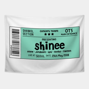 SHINee Concert Ticket Tapestry