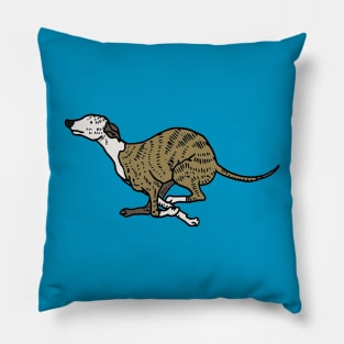 Whippet illustration Pillow