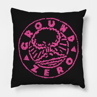 ground zero - pink Pillow