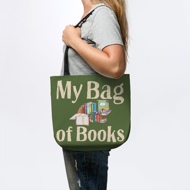 My Bag of Books Tote by numpdog