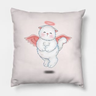 Cute Angelic Cat Pillow