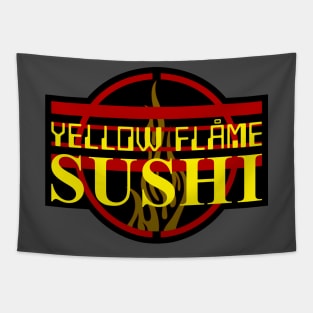 Yellow Flame Sushi Tapestry