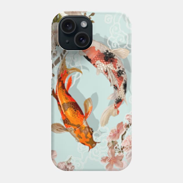 Two koi Phone Case by LouMax