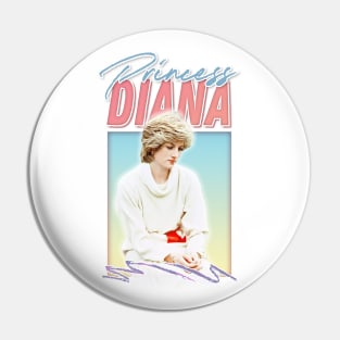 Princess Diana ///// Retro 90s Fan Art Pin