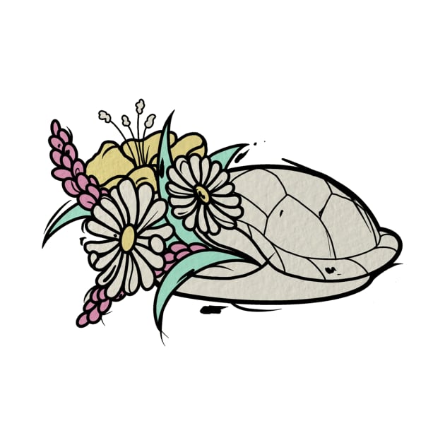 turtle shell flower by weirdesigns