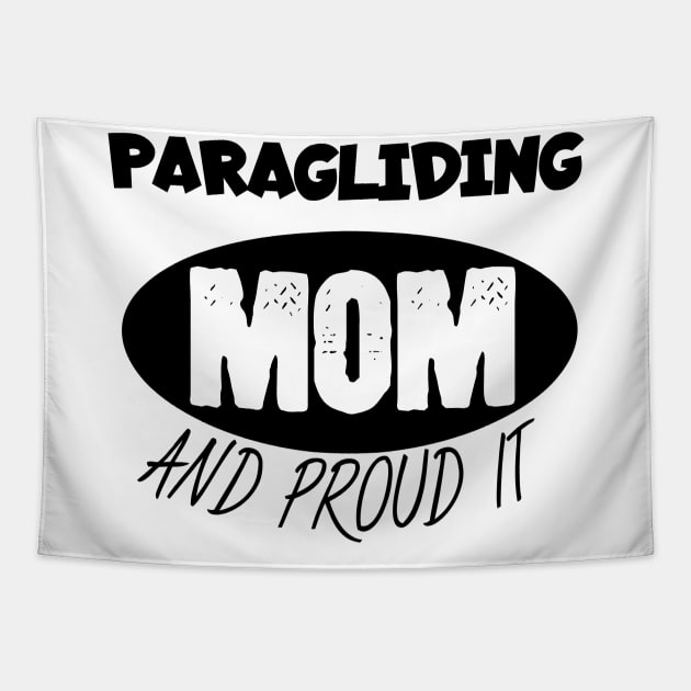 Paragliding mom Tapestry by maxcode