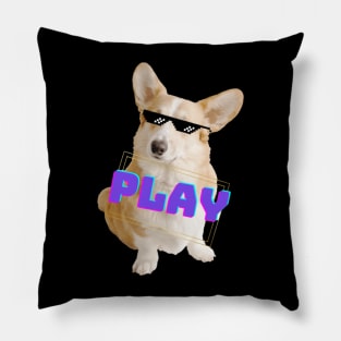 Corgi dog thug life, funny corgi t-shirt Pillow