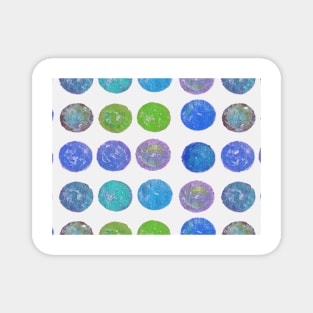 Polka Dot Paint Pattern Magnet