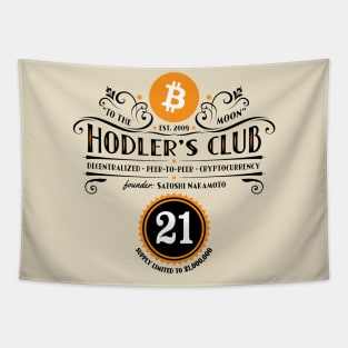 Bitcoin Hodler's Club (light colors) Tapestry