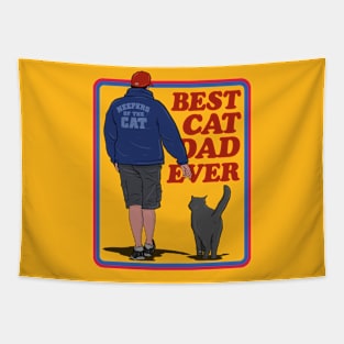 BEST CAT DAD EVER Tapestry