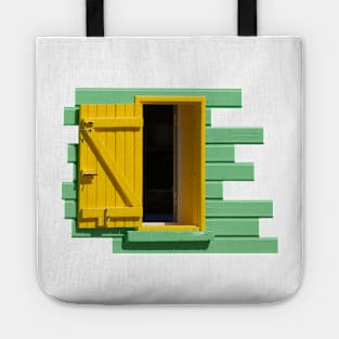 Green Wall, Yellow Window Tote