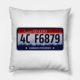 Idaho License Plate Pillow