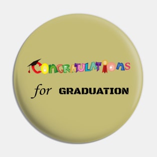 Congratulations For Graduation Pin