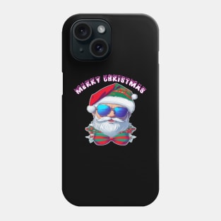 cute Santa Claus in sunglasses Phone Case