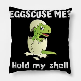 Baby T-rex egg hatching Pillow