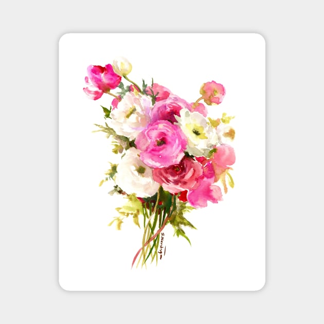 Ranunculus Flowers Magnet by surenart