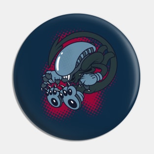 Vintage Retro Cartoon Style Alien Pin