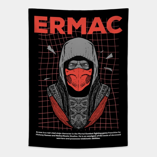 Red Ninja Streetwear Style 1 Tapestry by DeathAnarchy