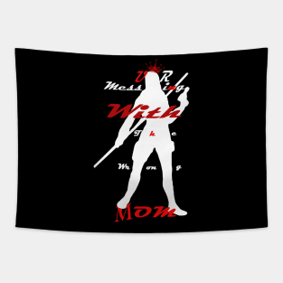 Super mom - Black widow style Tapestry