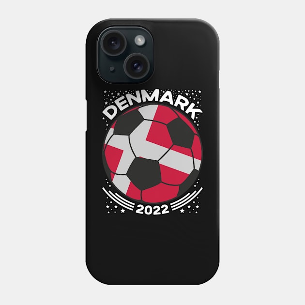 Denmark Flag Soccer Football Team Phone Case by mcoshop