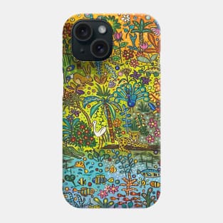 Crazy Jungle Doodle Phone Case