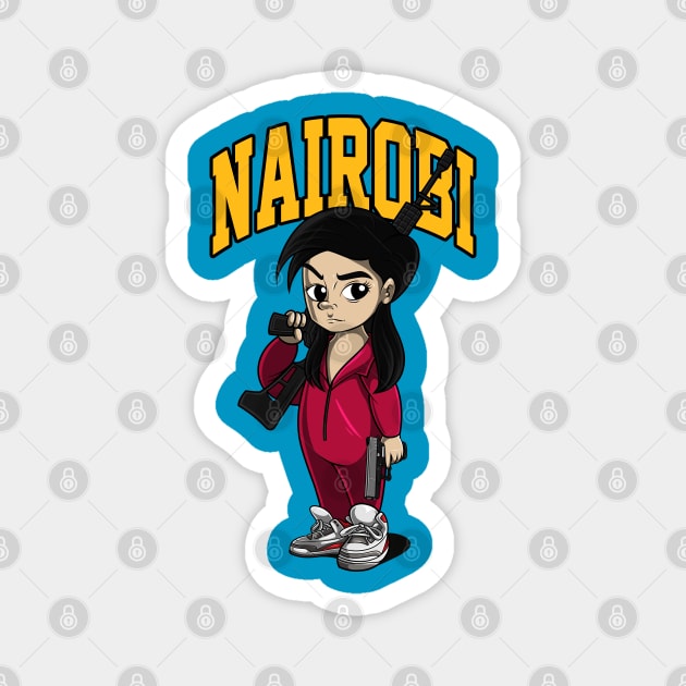 Nairobi Money Heist Magnet by namanyastudios