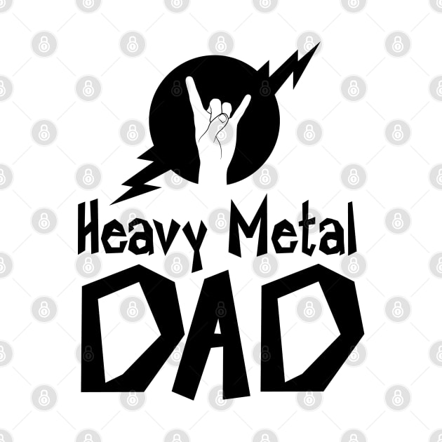 Heavy Metal Dad with Horns by FourMutts