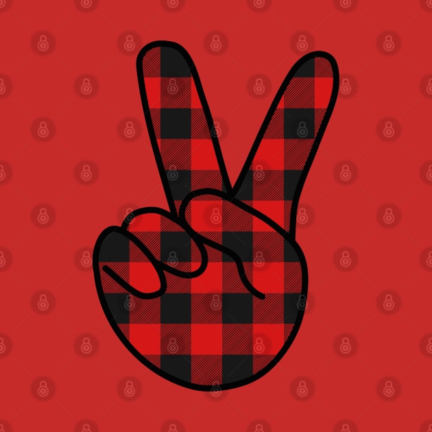 V Sign Plaid by DiegoCarvalho