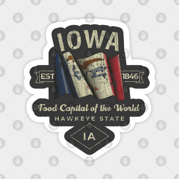 Iowa 1846 Magnet by JCD666