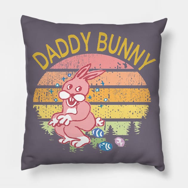 daddy bunny Pillow by lazykitty