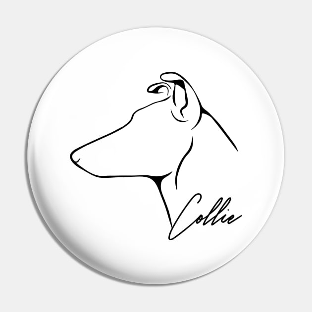 Smooth Collie profile dog lover Pin by wilsigns