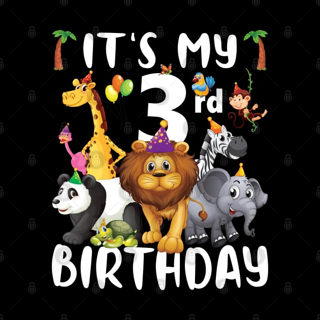 Its My 3rd Birthday Safari Jungle Zoo Lovers Birthday Party by Sowrav