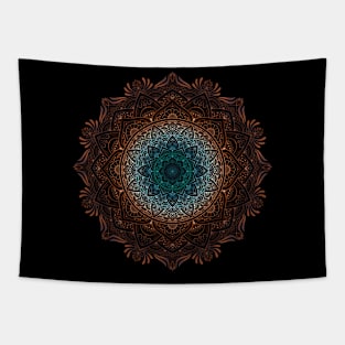 Copper Mandala Tapestry