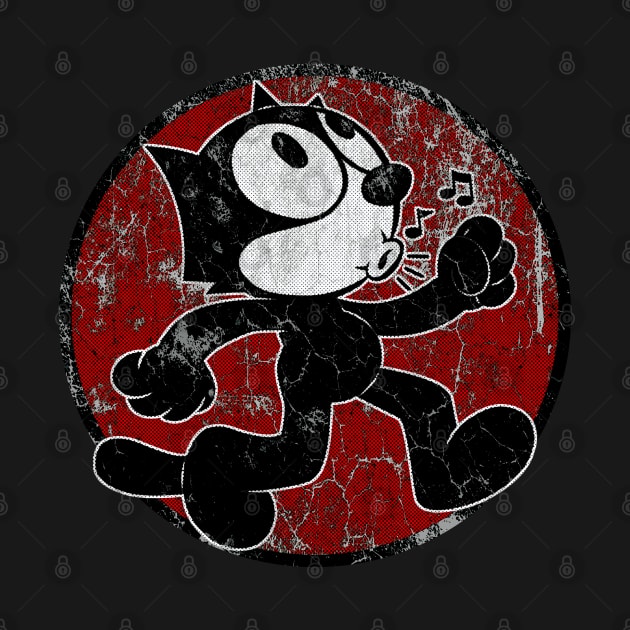 Felix The Cat Retro Halftones Vintage by Mr.PopArts