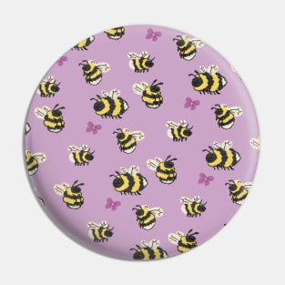 Bee Pattern Pin