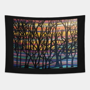 Light in the darkness landscape Tapestry