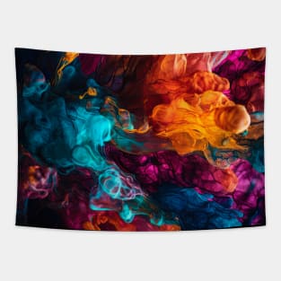 Inkscapes of Imagination - abstract ink art Tapestry