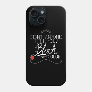 Black is my color Phone Case