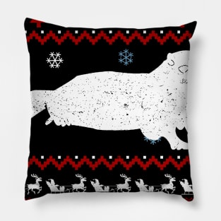 Marmot Ugly Christmas Pillow