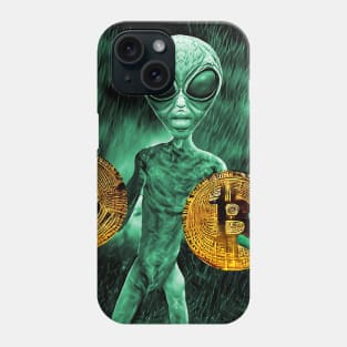 Alien Bitcoin Collectors Mars Invasion Sci-fi Phone Case