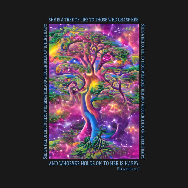 Tree of Life. Proverbs 3:18 by UltraQuirky