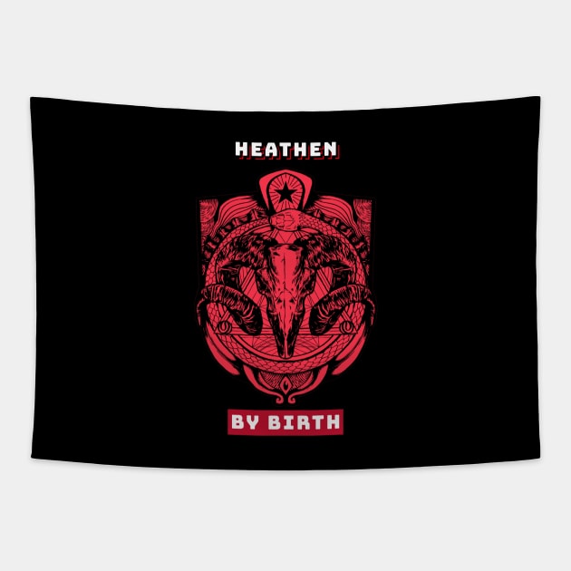 Horror Movie Heathen by Birth 1 Tapestry by GoodTimeOnElmStreet